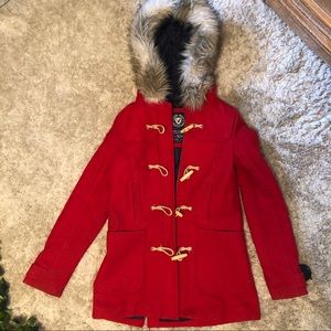American Eagle XS Red Coat